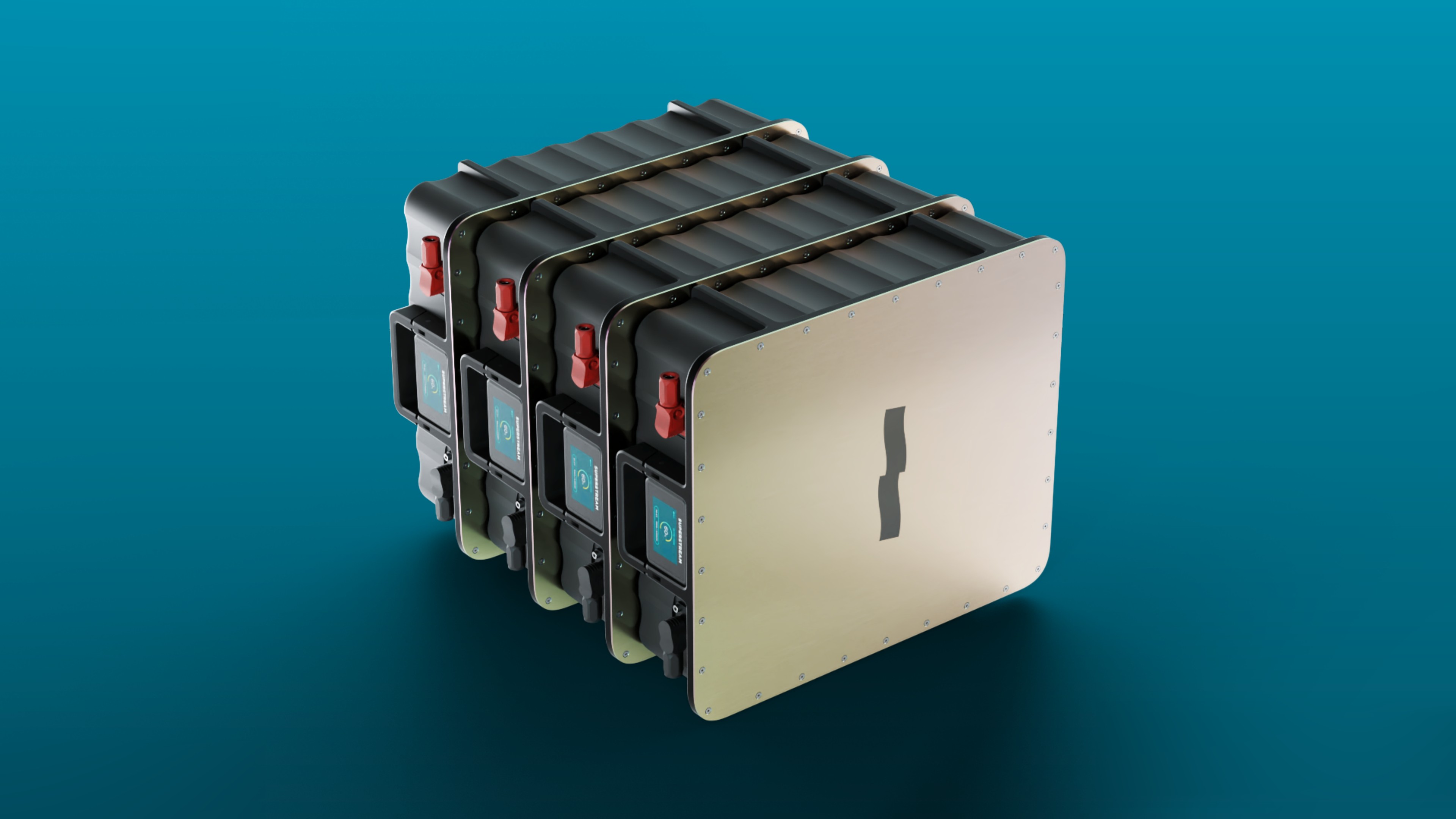 Four Superstream modules stacked as one system